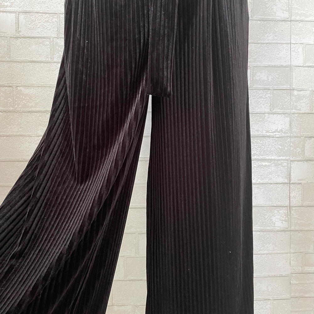 Rachel Roy Velour Wide Leg Pant